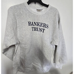 Vintage 90’s Lee Cross Grain‎ Sweater XL Men Bankers Trust
